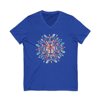 Plant Mandala - Short Sleeve V Neck