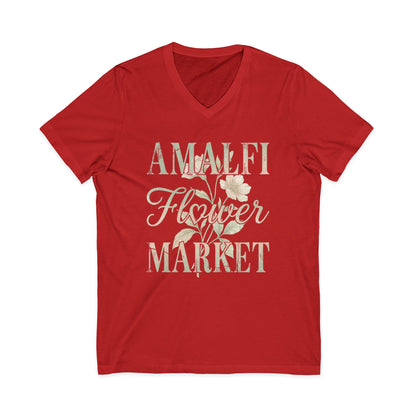 Amalfi Flower Market - Short Sleeve V Neck