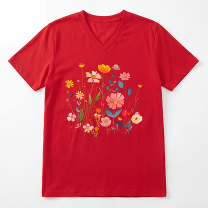 Wilderness of Color - Short Sleeve V-Neck Tee