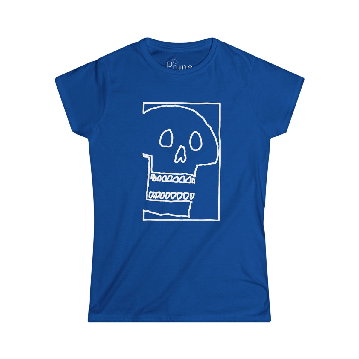 Skull Sketch - Women's Cut Fitted Tee