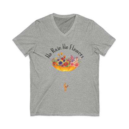 No Rain No Flowers - Short Sleeve V Neck