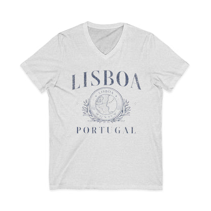 Lisboa Portugal - Short Sleeve V Neck