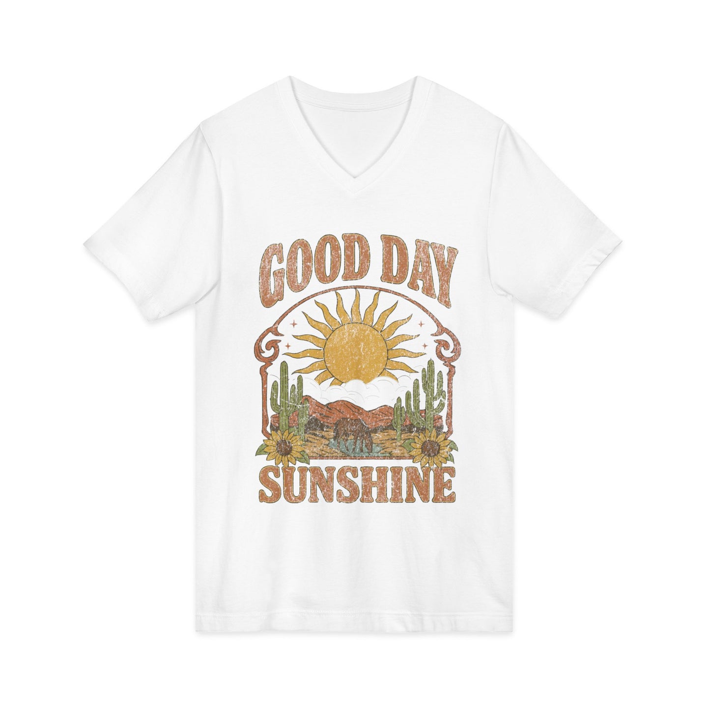 Good Day Sunshine - Short Sleeve V Neck