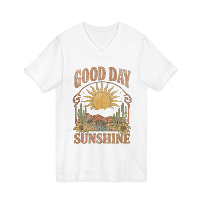 Good Day Sunshine - Short Sleeve V Neck