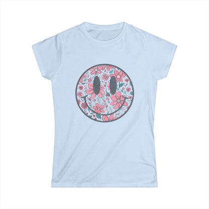 Flower Smile - Women's Softstyle Tee
