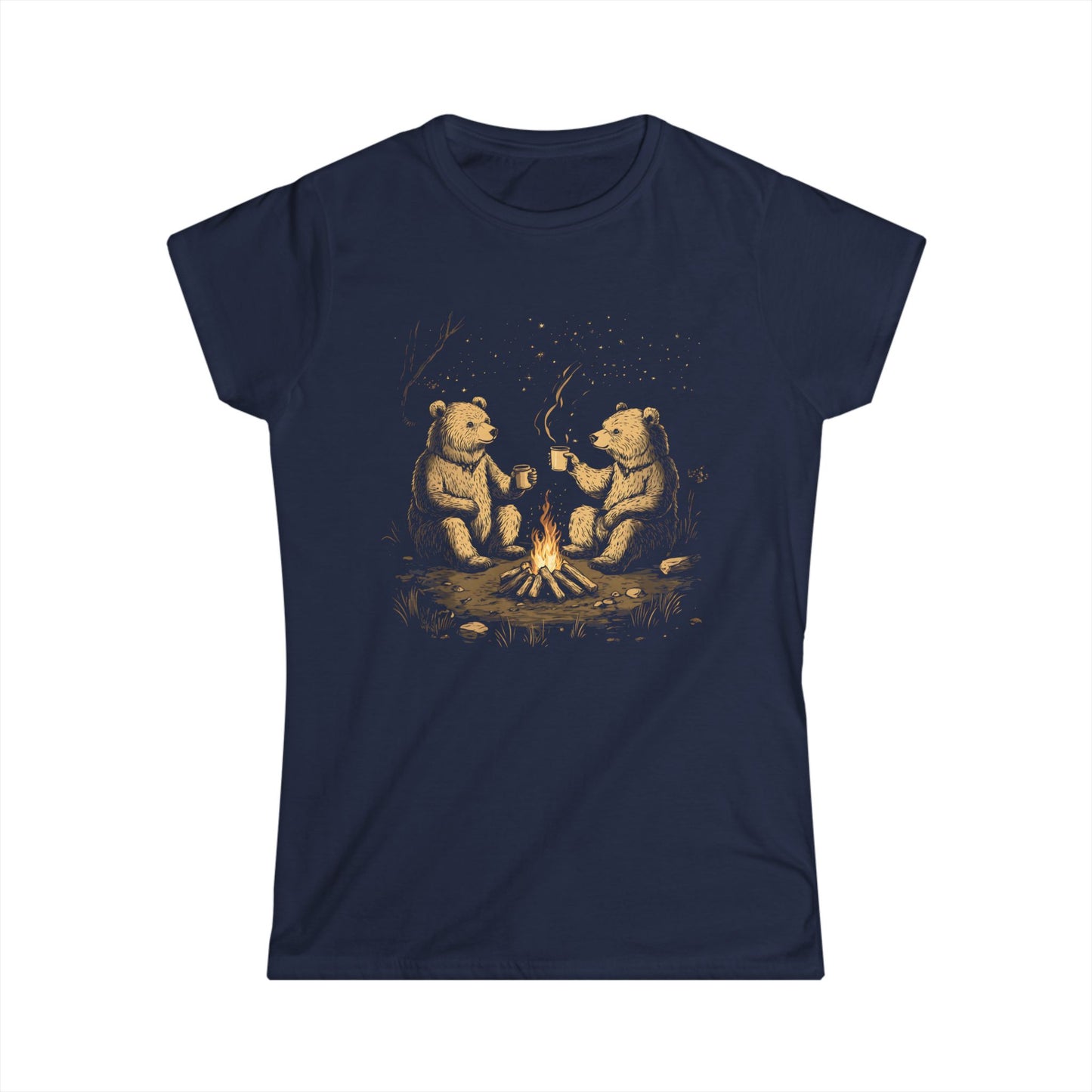 Camping Bears - Women's Softstyle Tee