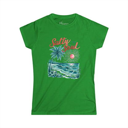 Salty Soul - Women's Cut Fitted Tee