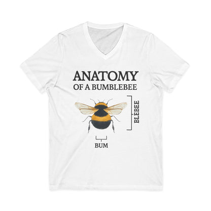 Anatomy Of Bumblebee - Short Sleeve V Neck