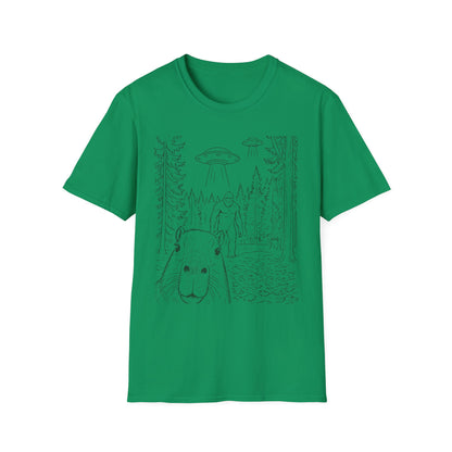 Capybara Selfie Line Art
