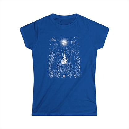 Midnight Meowgic - Women's Softstyle Tee