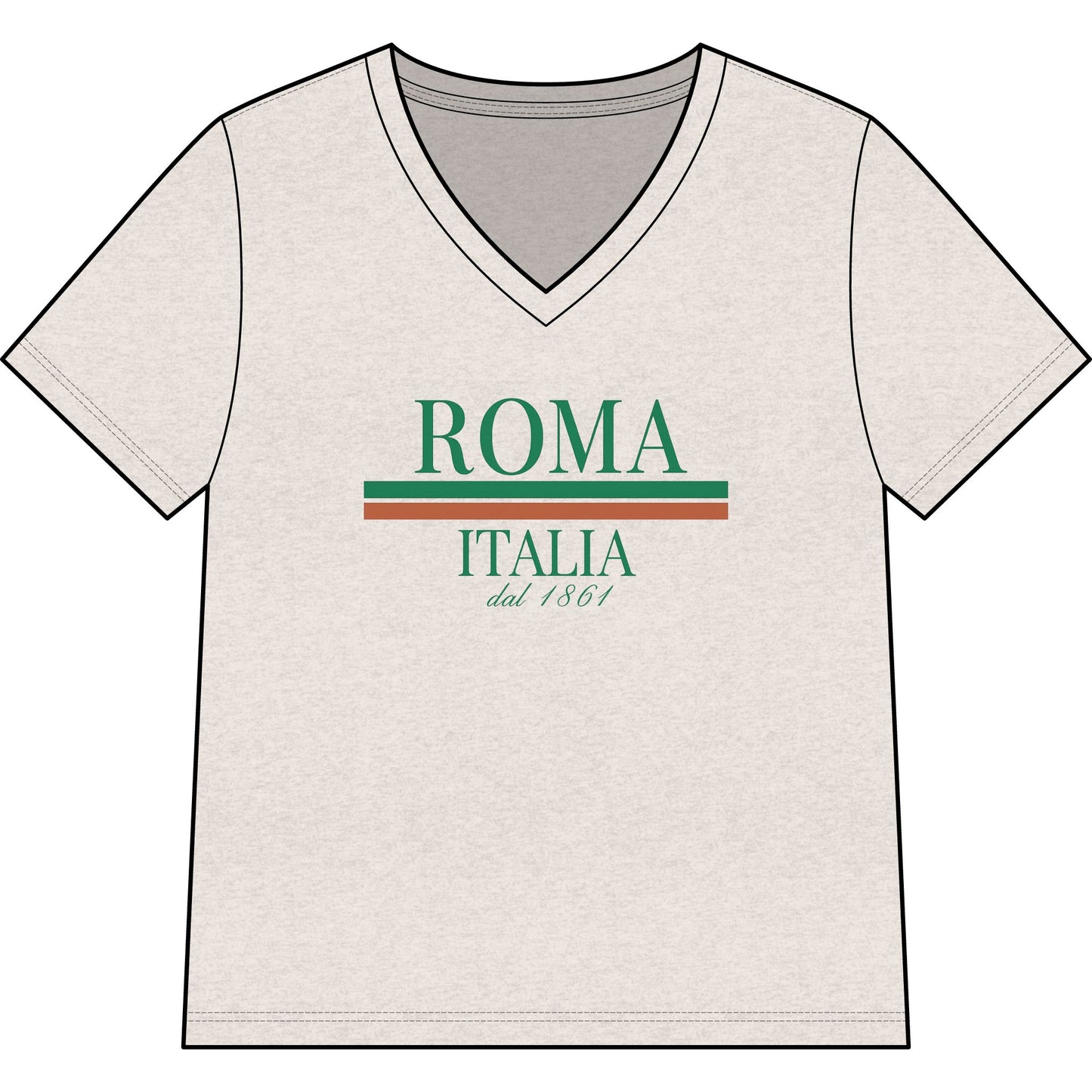Roma Italia - Super Soft V-Neck
