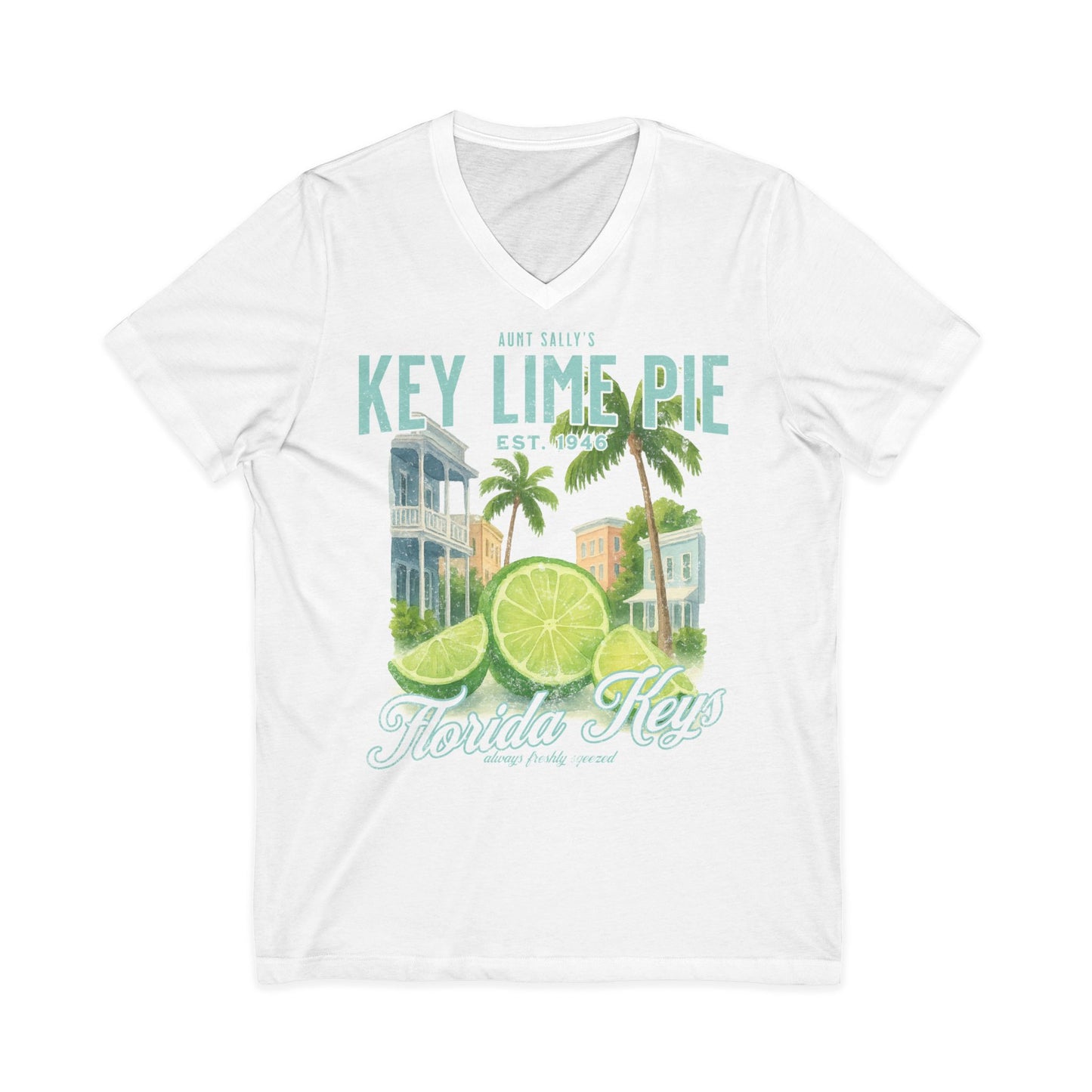 Aunt Sally's Key Lime Pie  - Short Sleeve V Neck