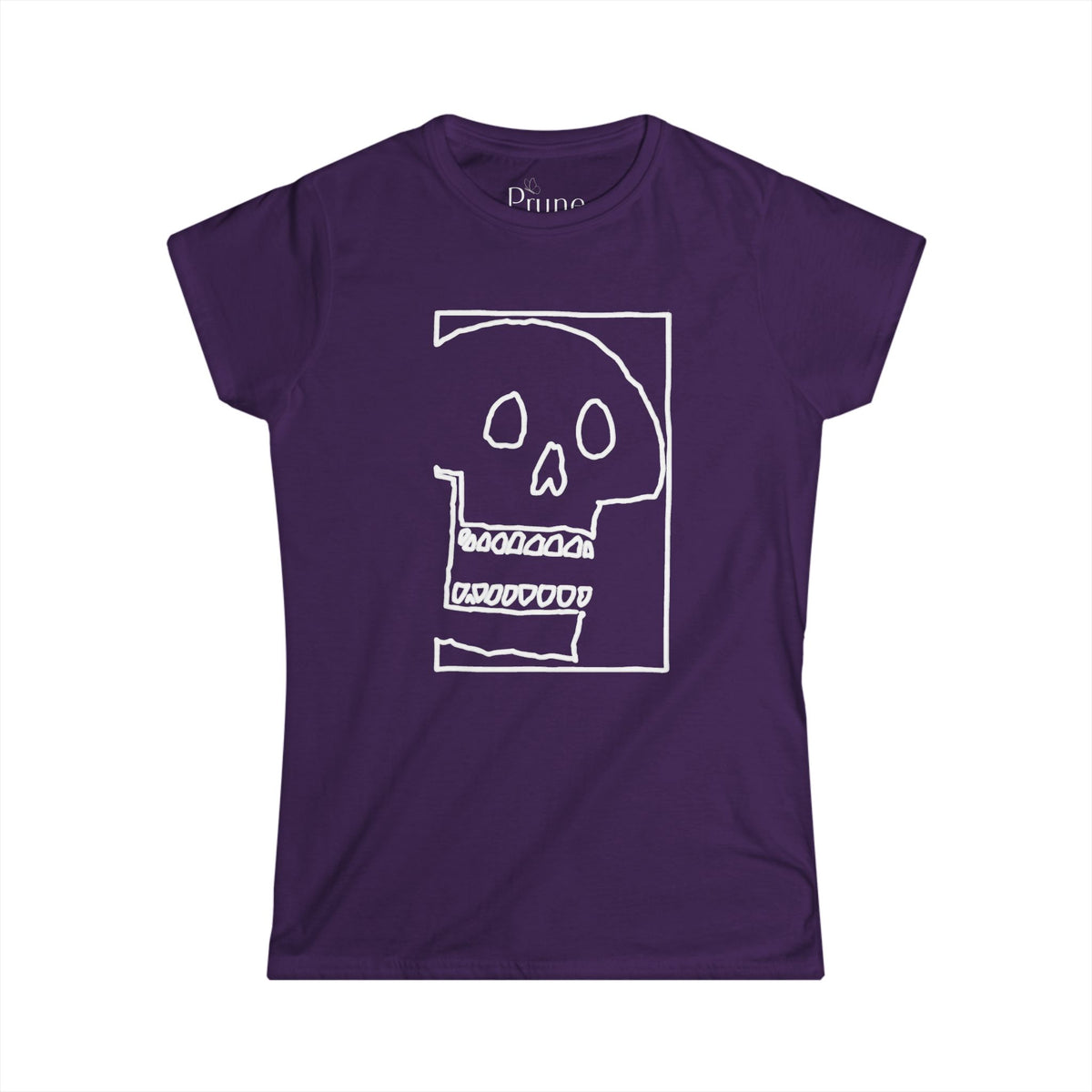 Skull Sketch - Women's Cut Fitted Tee