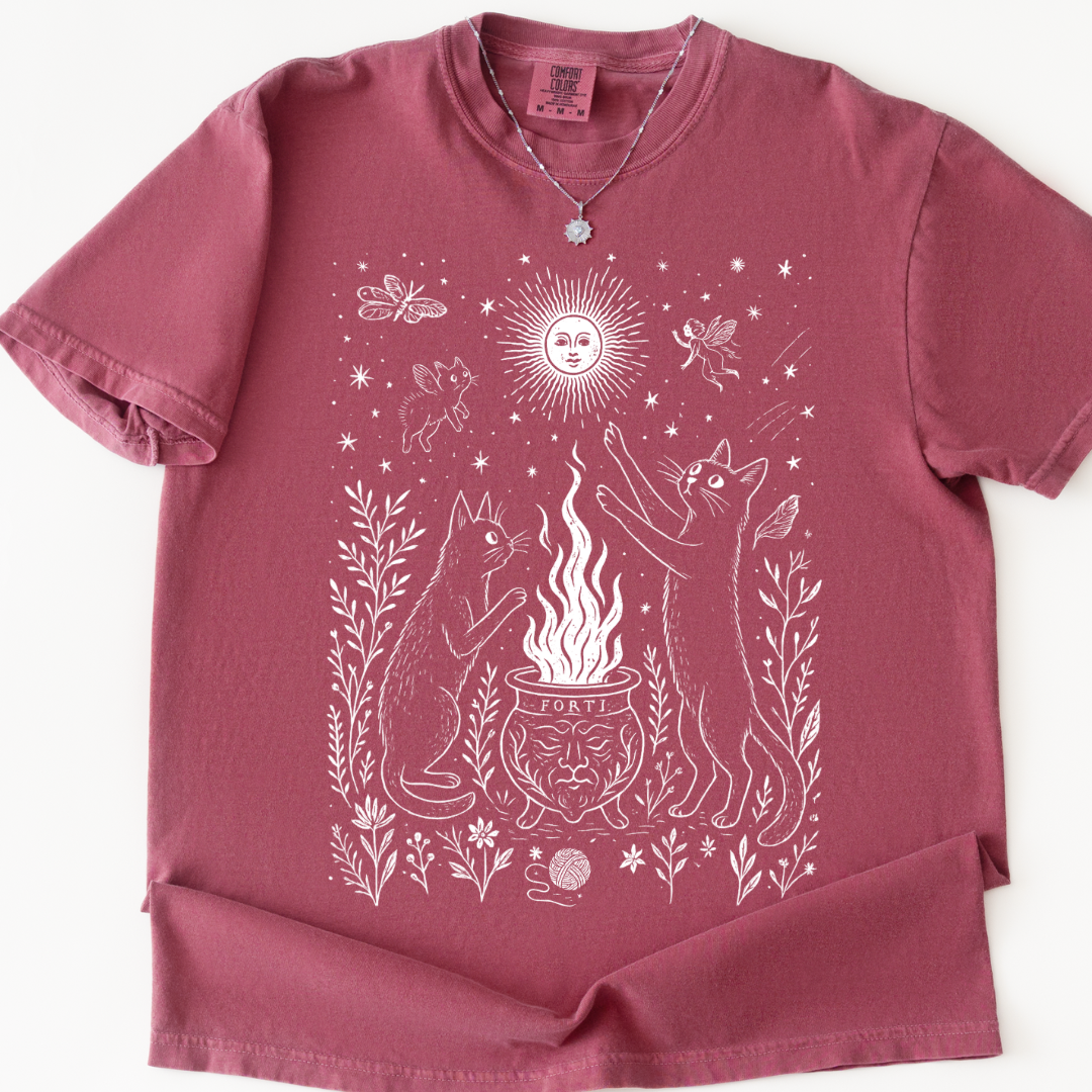 Midnight Meowgic -  Comfort Colors Relaxed Fit Premium T Shirt
