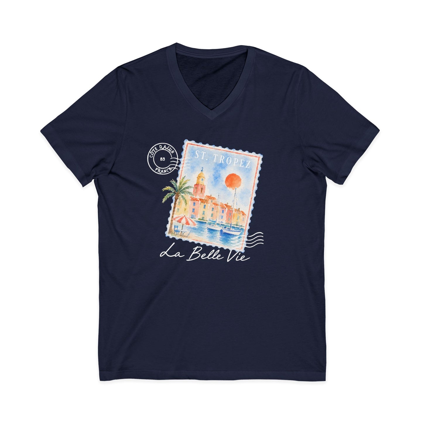 St Tropez - Short Sleeve V Neck