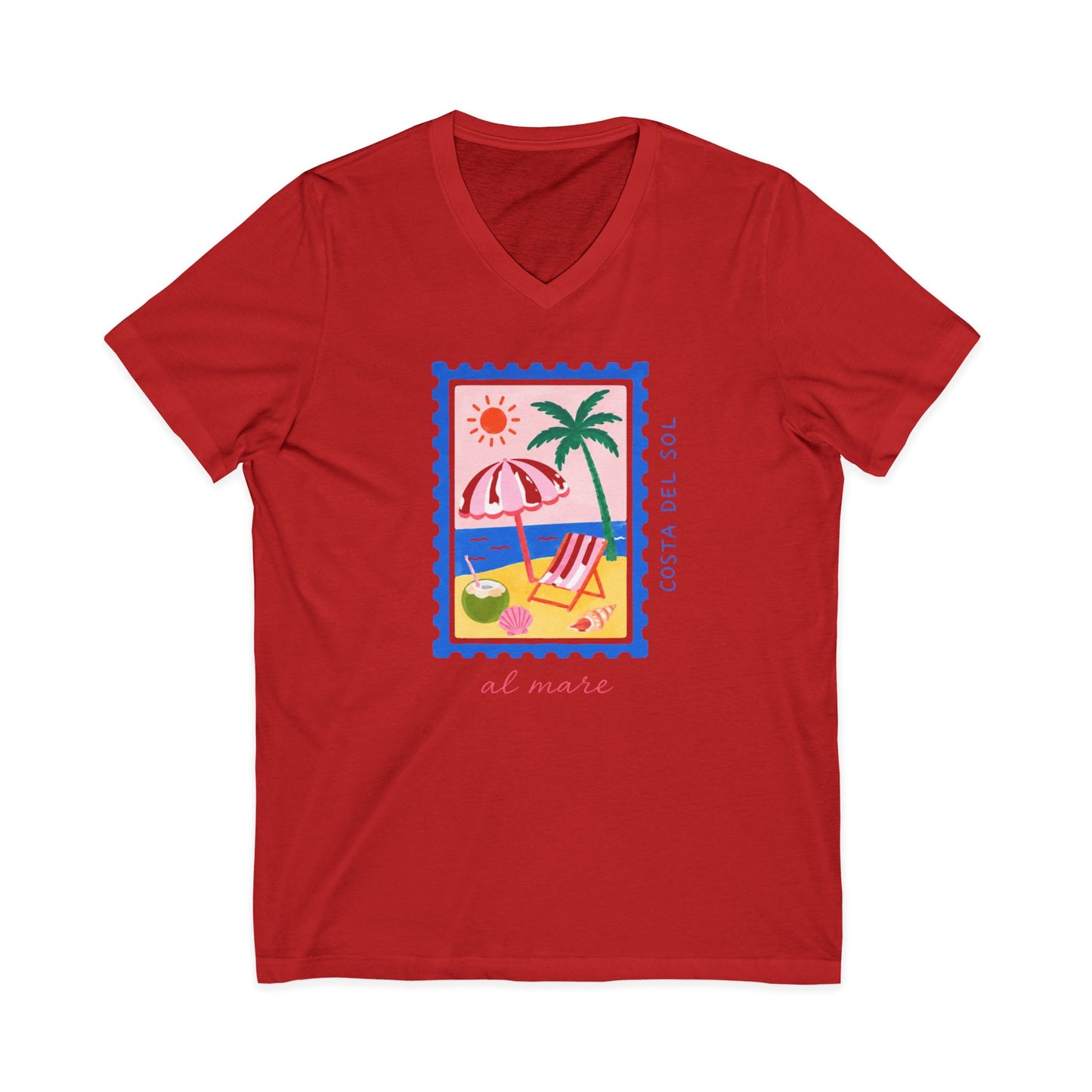 Costa Del Sol - Short Sleeve V Neck