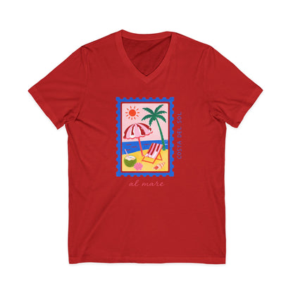 Costa Del Sol - Short Sleeve V Neck