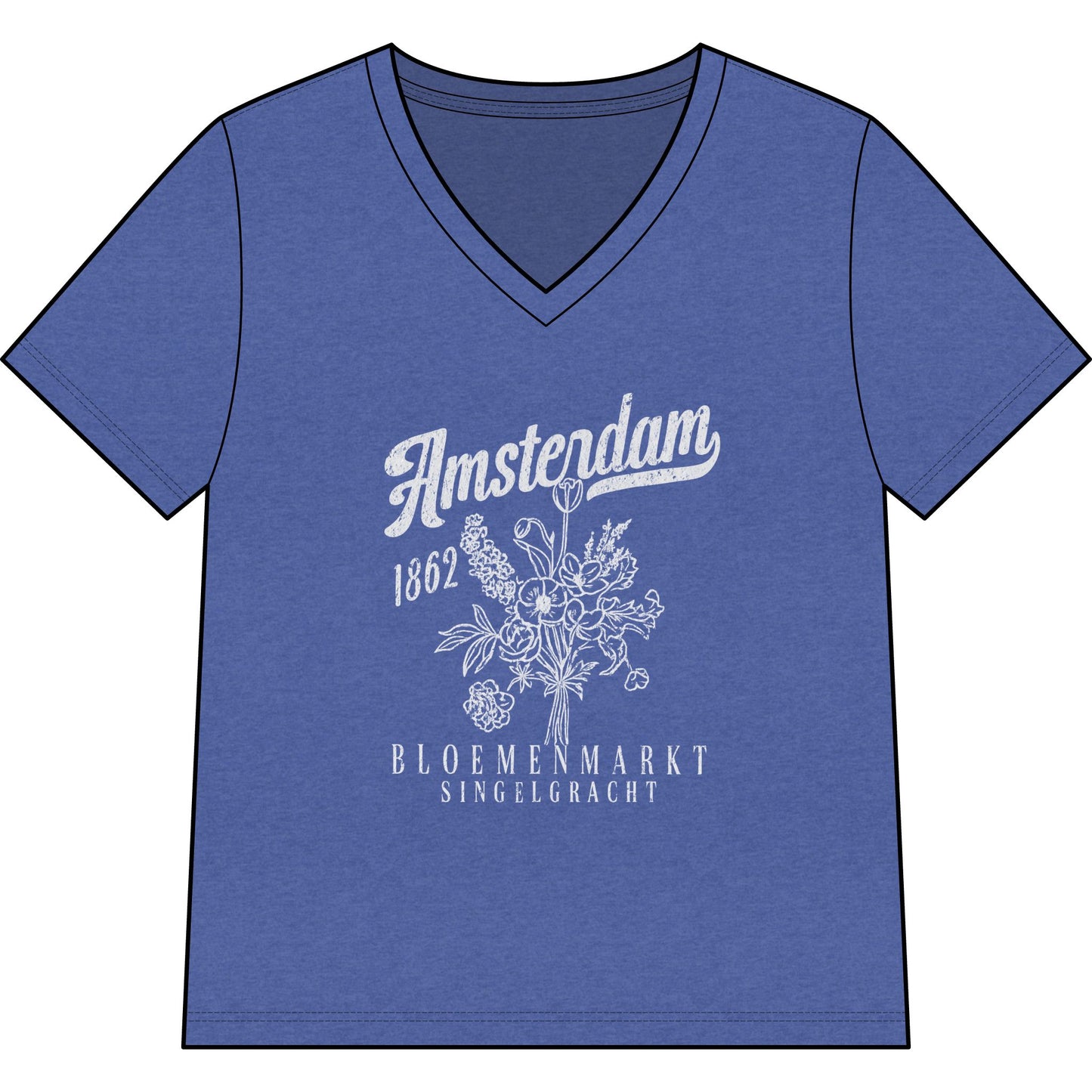 Amsterdam Flower Market - Super Soft V Neck