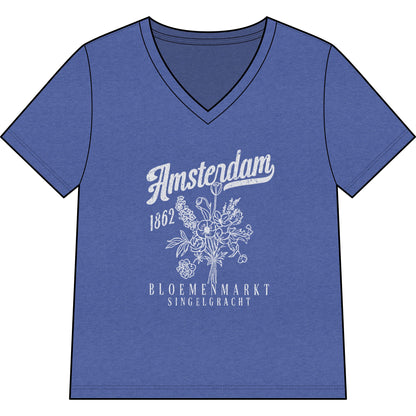 Amsterdam Flower Market - Super Soft V Neck