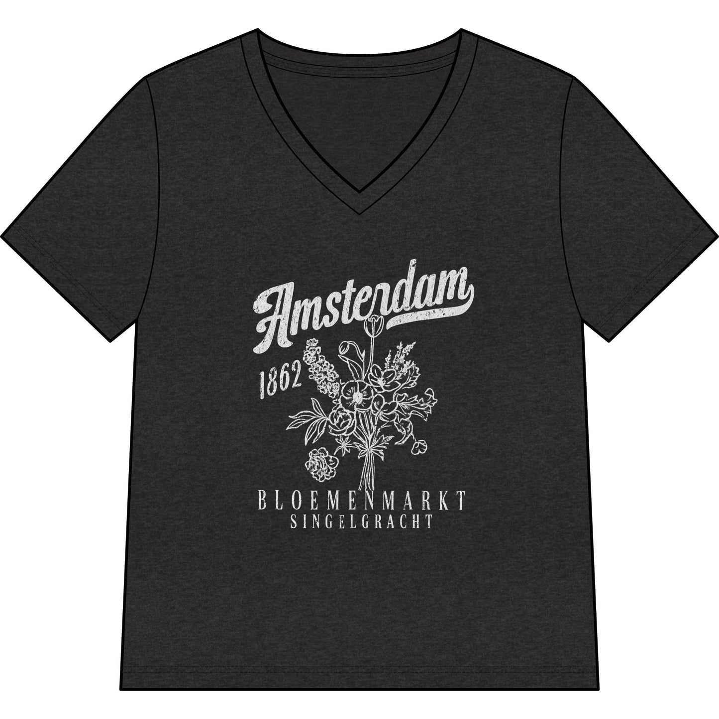 Amsterdam Flower Market - Super Soft V Neck