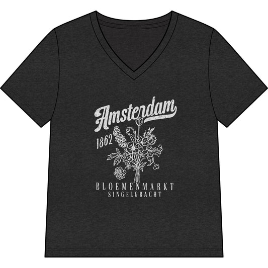 Amsterdam Flower Market - Super Soft V Neck
