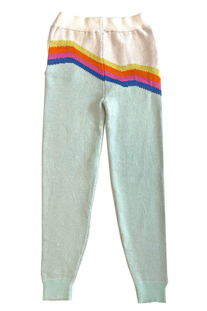 Retro Stripe Knit Joggers