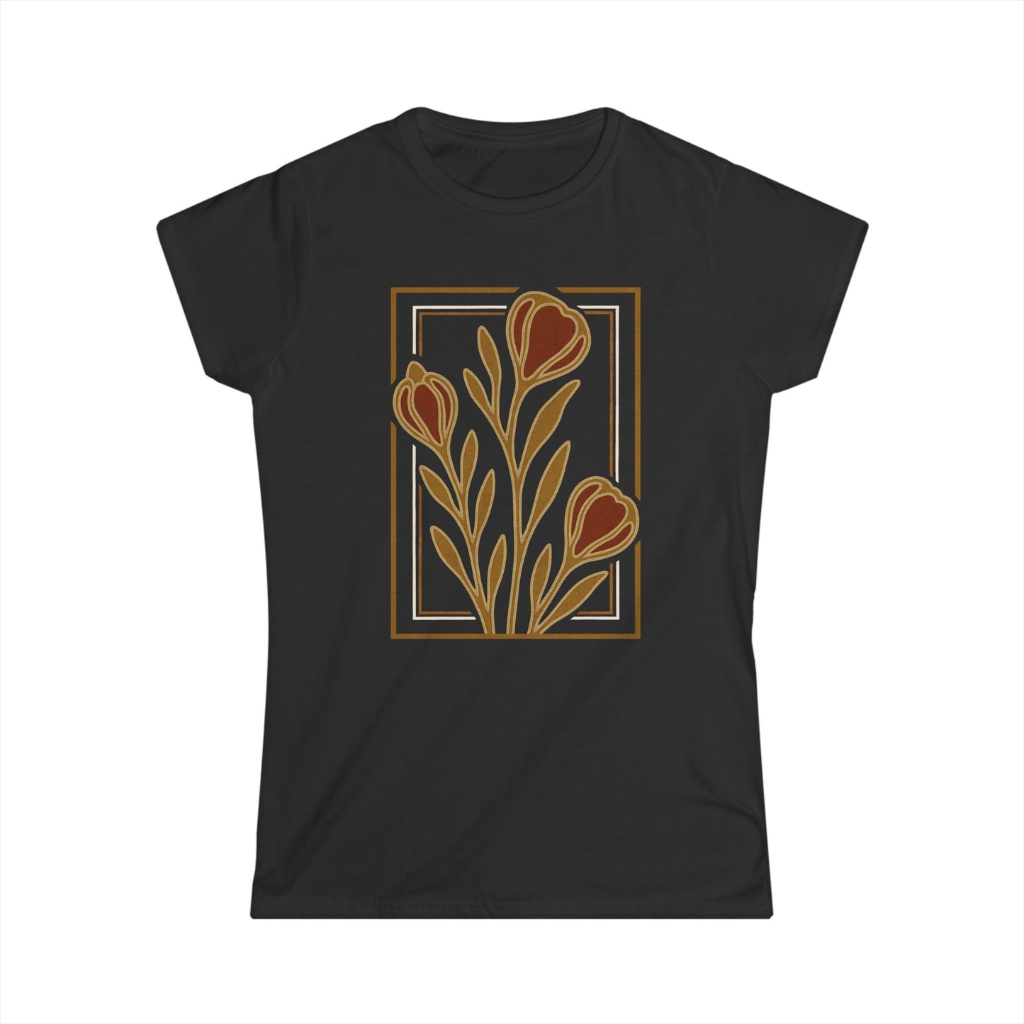 Floraison Noire - Women's Cut Fitted Tee