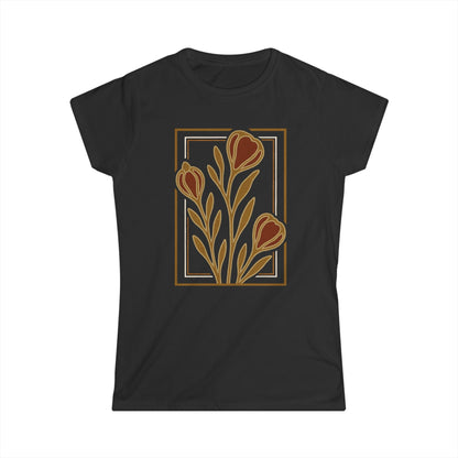 Floraison Noire - Women's Cut Fitted Tee