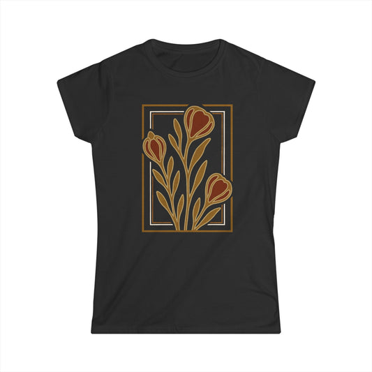 Floraison Noire - Women's Cut Fitted Tee