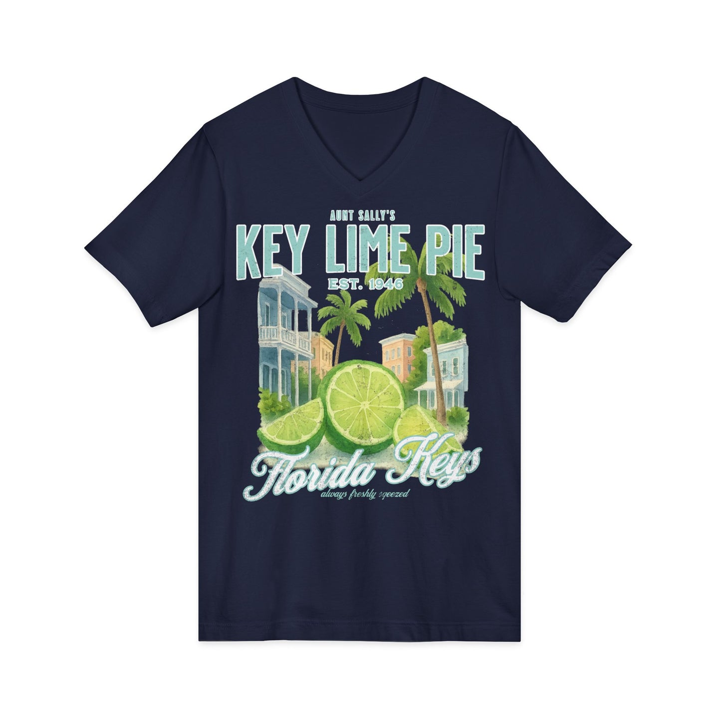 Aunt Sally's Key Lime Pie  - Short Sleeve V Neck