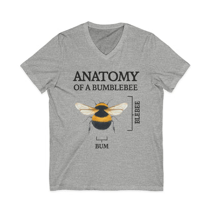 Anatomy Of Bumblebee - Short Sleeve V Neck
