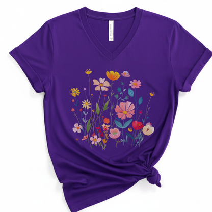 Wilderness of Color - Short Sleeve V-Neck Tee