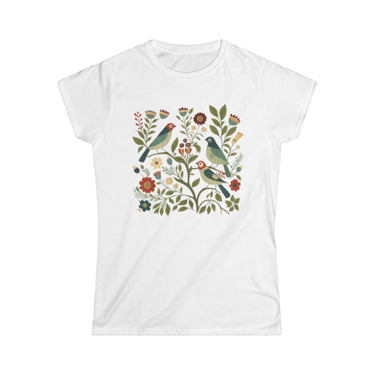 Folk Aviary - Women's Softstyle Tee