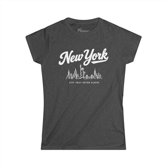New York Skyline Doodle  - Women's Cut Fitted Tee