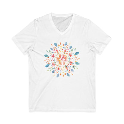 Plant Mandala - Short Sleeve V Neck