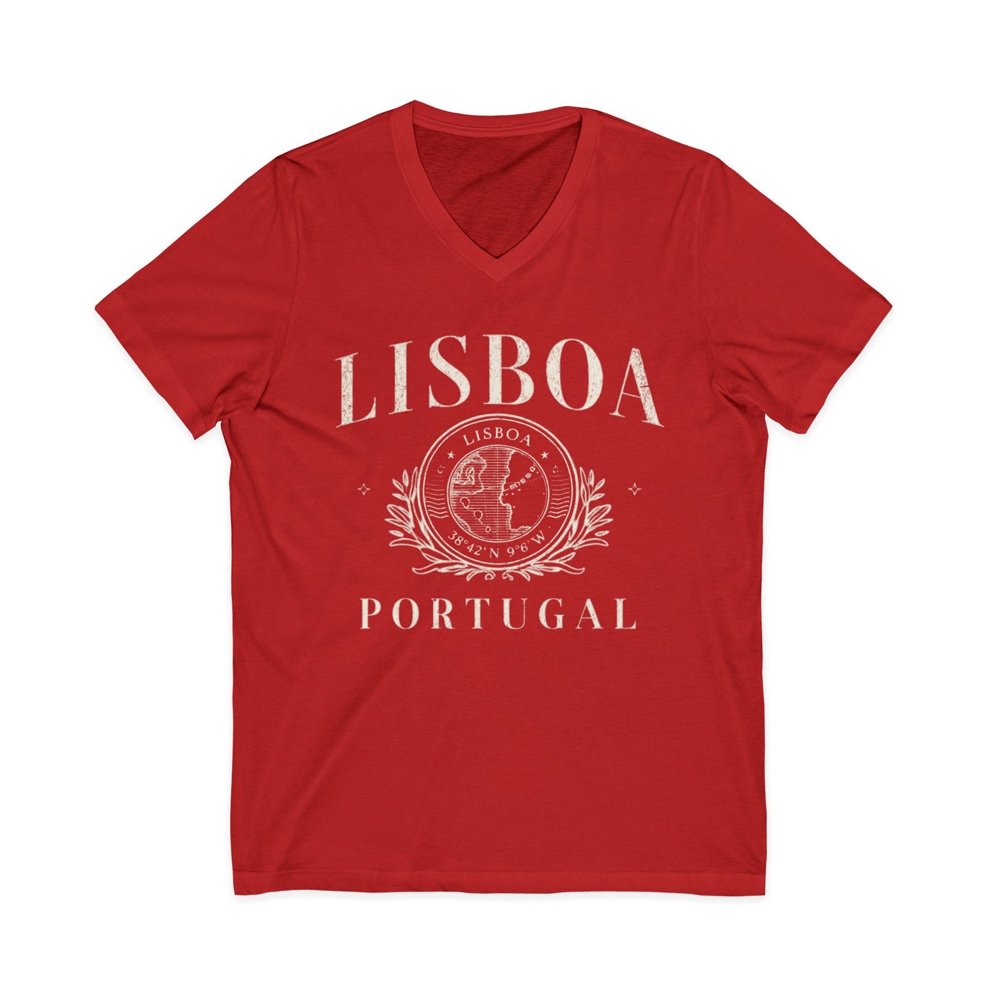 Lisboa Portugal - Short Sleeve V Neck