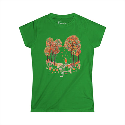 Autumn Walks - Women's Cut Fitted Tee