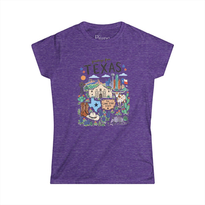 Greetings from Texas - Women's Cut Fitted Tee