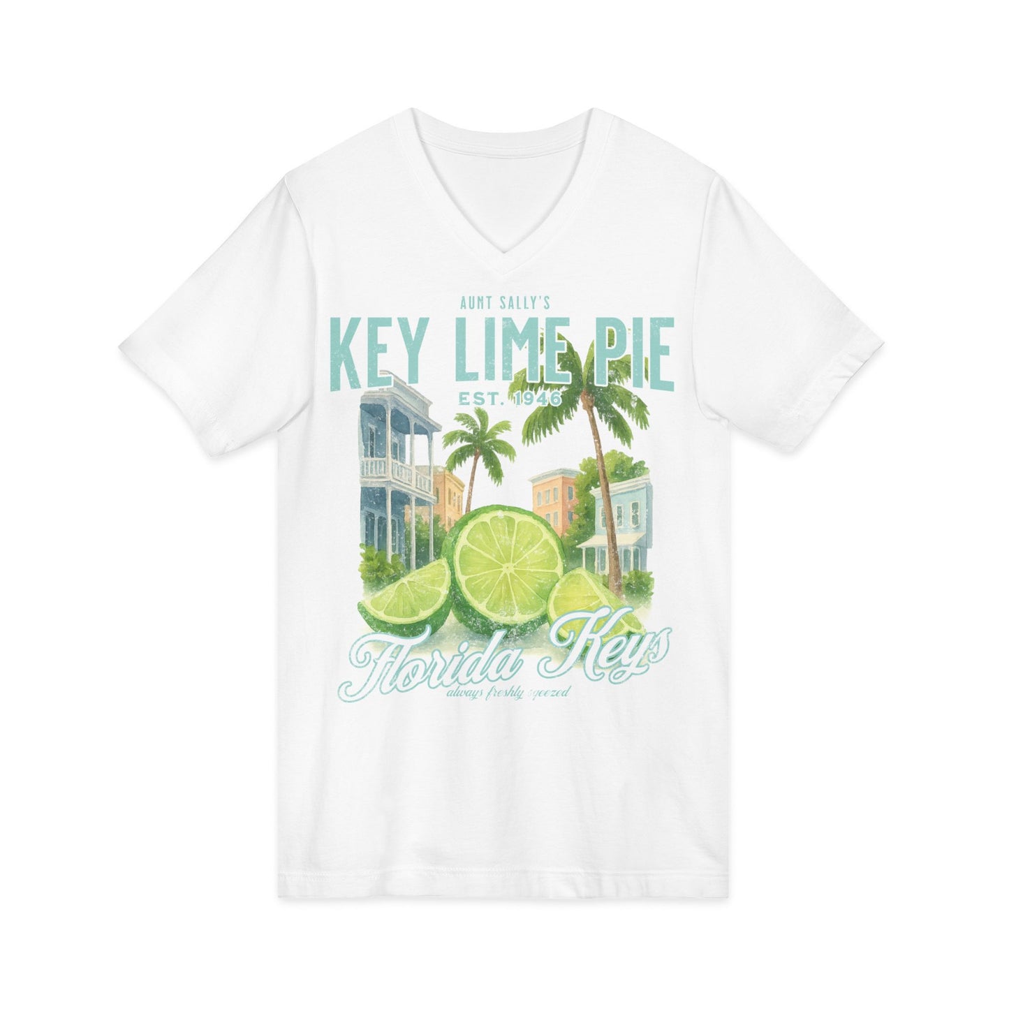Aunt Sally's Key Lime Pie  - Short Sleeve V Neck