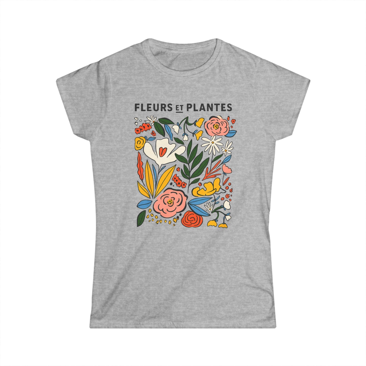 Fleurs Et Plantes - Women's Softstyle Tee