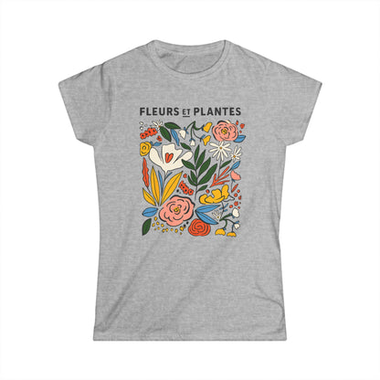 Fleurs Et Plantes - Women's Softstyle Tee