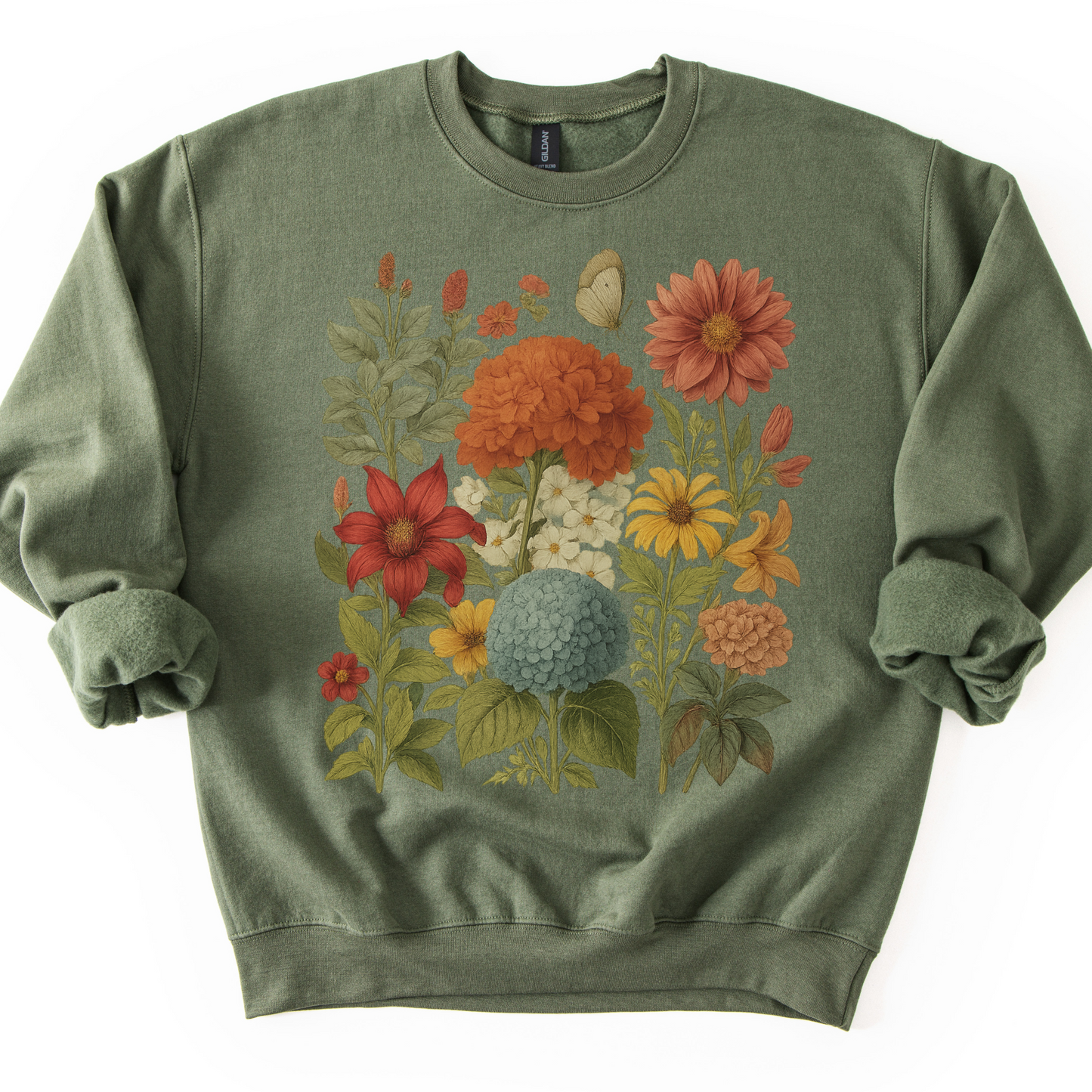 Hydrangea Bloom -  Gildan Crewneck Sweatshirt