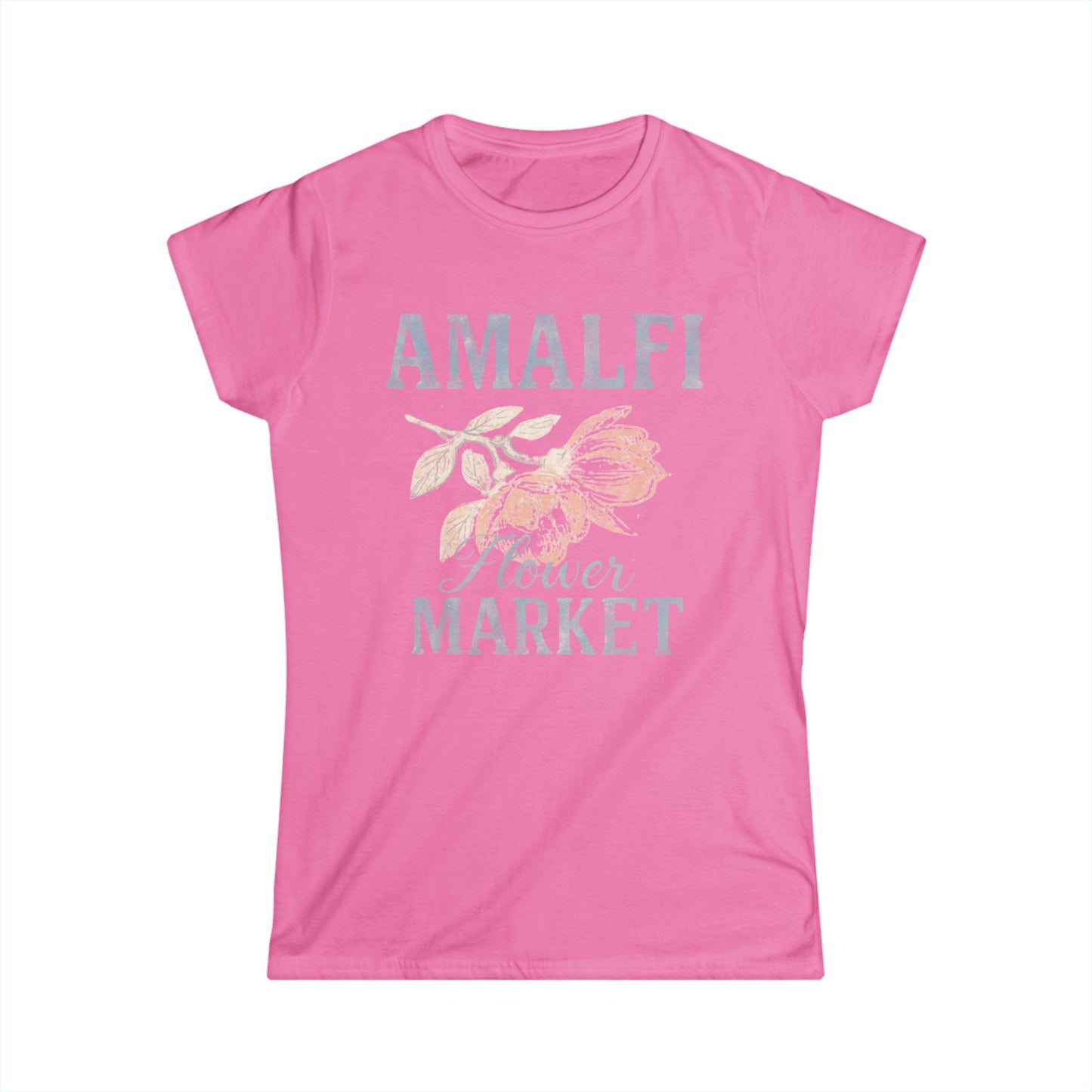 Amalfi Flower Market - Women's Cut Fitted Tee
