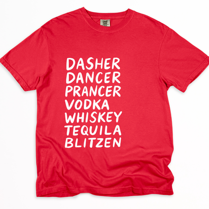 Festive Reindeers - Comfort Colors Relaxed Fit Premium T Shirt