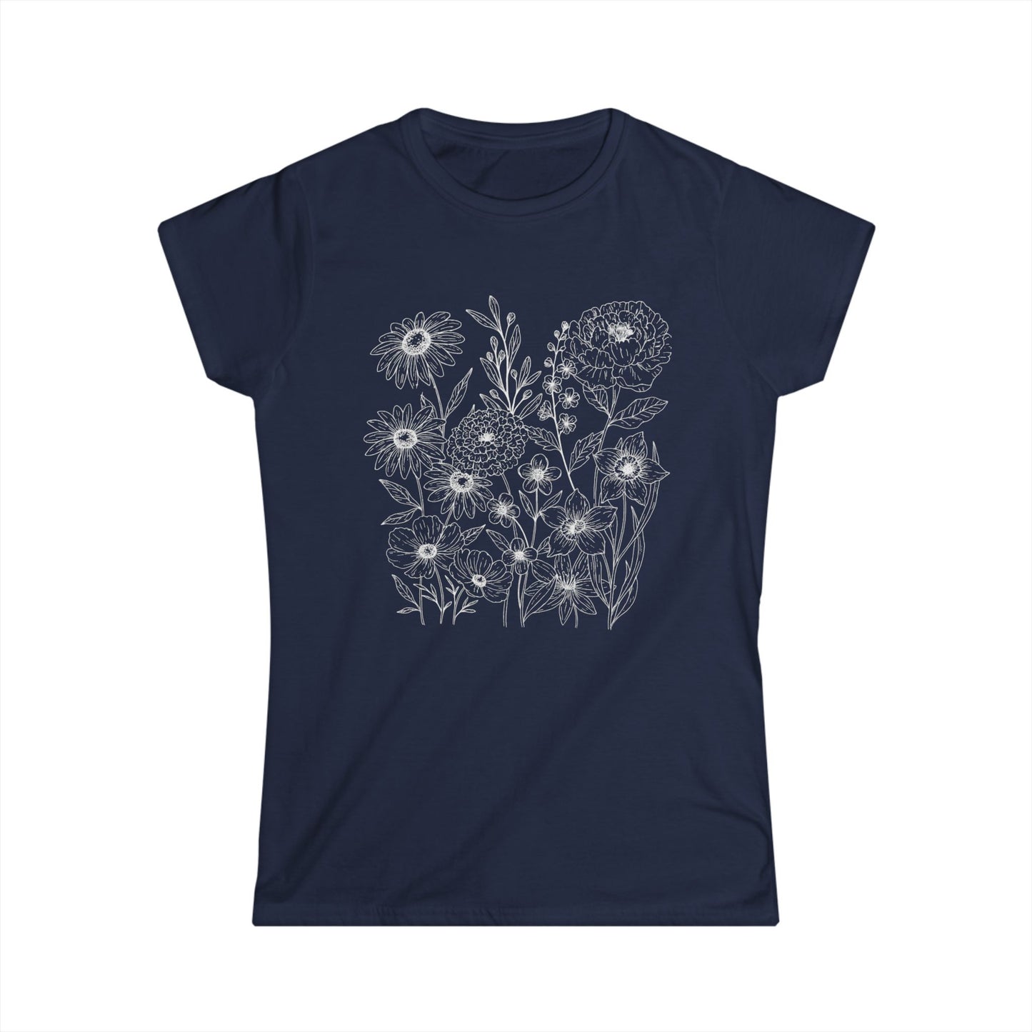 Petal Cartography - Women's Softstyle Tee