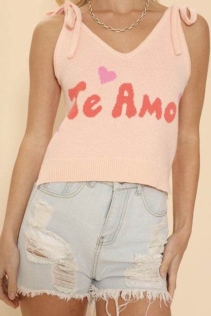Te Amo Tie Tank