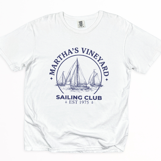 Martha's Vineyard Sailing Club -  Comfort Colors Relaxed Fit Premium T Shirt