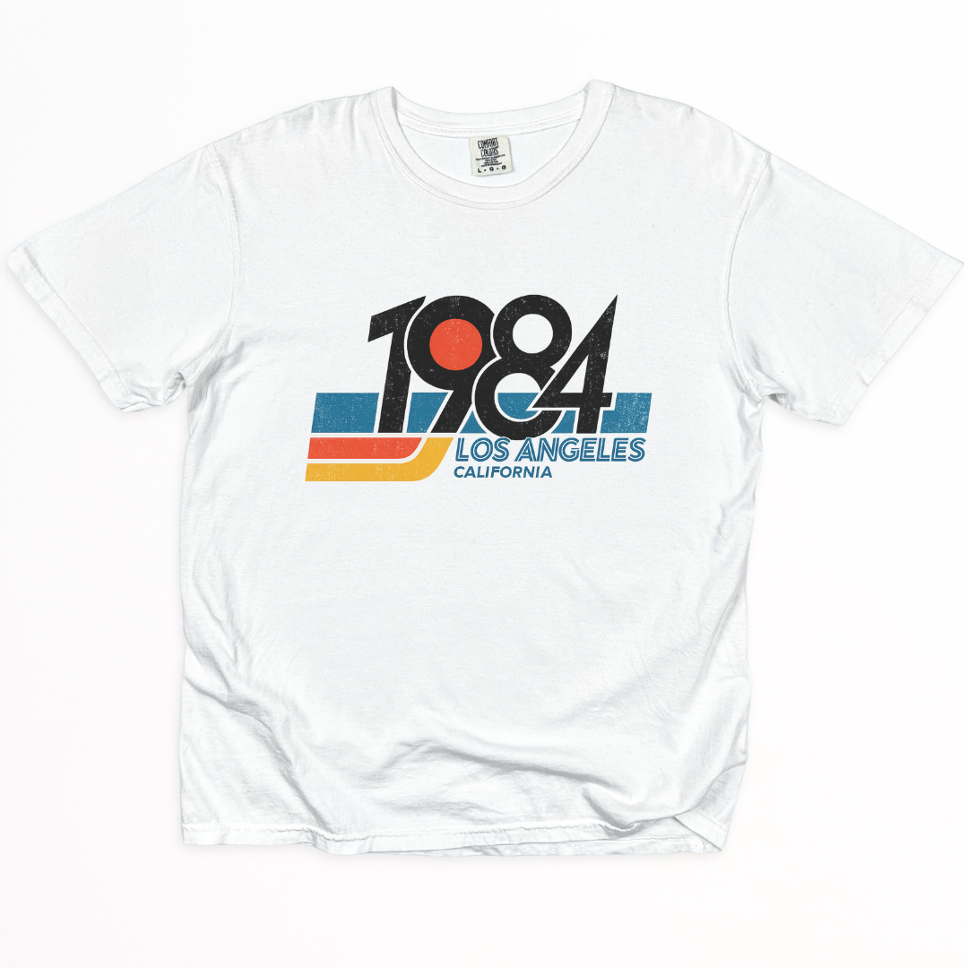1984 LA -  Relaxed Fit Vintage Wash T Shirt