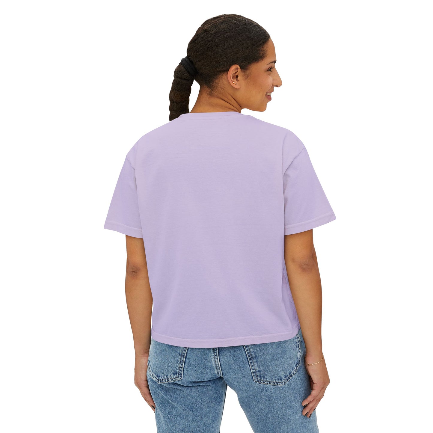 Nantucket Flower Market - Comfort Colors Boxy Cropped Tee