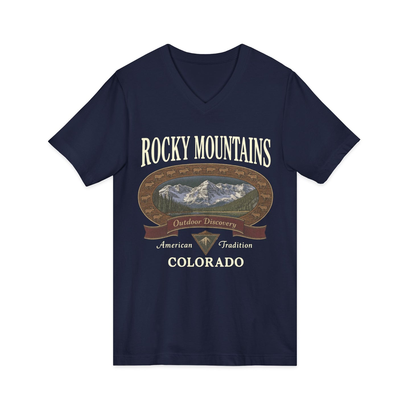 Rocky Mountains - Short Sleeve V Neck